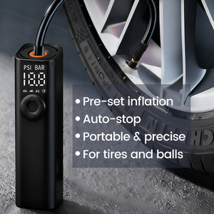Bomba de Aire Portátil para Auto de 12V y 150PSI, Mini Inflador Digital de Neumáticos, Compresor de Aire Eléctrico ABS para Llantas de Coche - Product Image 6