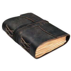 Cuaderno de viaje de 220 páginas sin rayas, de cuero de búfalo de grano completo, ideal para uso diario en la oficina y para dibujar. - Product Image 2