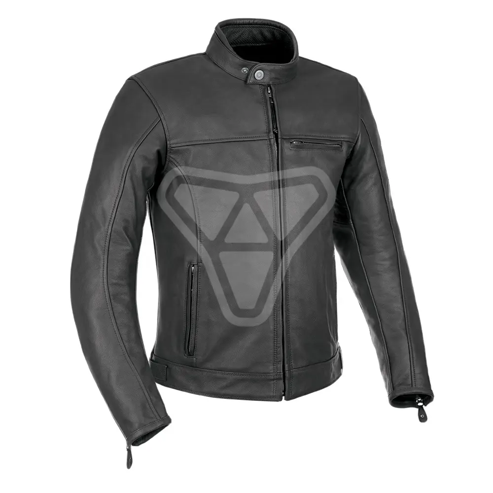 Motosiklet siyah gerçek DERİ CEKETLER siyah İtalyan koyun cilt ceketinizin ceket düz renk fermuar erkek hakiki deri ceket için