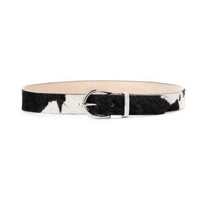 Ceinture en cuir de vachette à poils naturels, aspect naturel, Yonger, décontractée, de luxe, pour homme, véritable, personnalisée - Product Image 4
