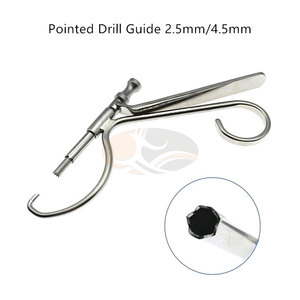 Orthopedic Manual Pointed <b>Drill</b> <b>Guide</b> High Quality Stainless Steel C Type Aiming Device Reusable Veterinary Osteosynthesis CE - Product Image 5