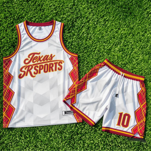 Tenues de basket-ball personnalisées Sibrin |   Maillots et shorts d'équipe avec logo, nom et numéro |   Ensemble de basket-ball réversible sublimé USA - Product Image 3