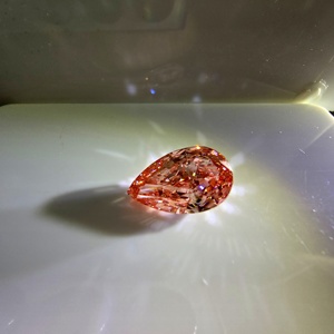 Diamante suelto de 6.5 quilates, corte brillante modificado en forma de pera, color rosa intenso, VS1, cultivado en laboratorio, certificado por IGI, para la elaboración de joyas. - Product Image 5