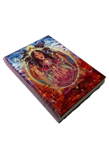 Magical Women Goddess Printed 100% Genuine <b>Leather</b> Notebook Book Of Shadows Journal With Cotton Lining White Pages Writing <b>Diary</b> - Product Image 2