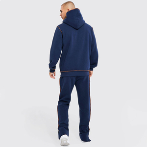 Ensemble de survêtement 2 pièces entièrement personnalisable, haute qualité, anti-rétrécissement, faible MOQ, pour homme, pour usage décontracté, prix de gros - Product Image 3