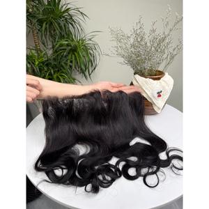 ผมเวียดนามแท้แบบ HD Undetectable 13x4 Frontal  แบบตรงธรรมชาติ สีดำ  ขายส่ง - Product Image 3