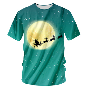 Merry Gamecocks <b>Christmas</b> Solid <b>Men</b> Regular Fit Regular Sleeve O-Neck Casual Breathable Heat-Transfer Printed OEM Custom 100% - Product Image 3
