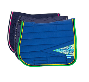 Tapis de selle d'équitation sur mesure de haute qualité avec voile anti-mouches assorti, ensemble de tapis de selle de couleur coordonnée - Product Image 5