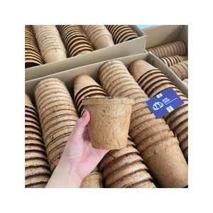 Pot en fibre de coco de haute qualité, durable et biodégradable, pour la propagation des semis et le soutien des racines, intérieur/extérieur - Product Image 6