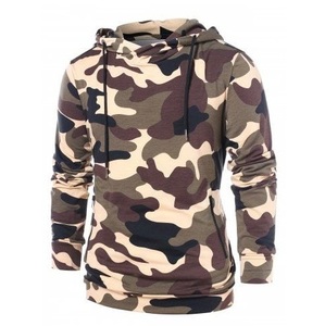 Sweat à capuche camouflage de chasse personnalisé par le fabricant, style streetwear, pour homme, épais, imprimé numériquement motif arbre sur toute la surface - Product Image 4