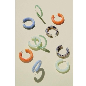 Boucles d'oreilles pendantes bohèmes en résine pour femmes, vente en gros - Product Image 5