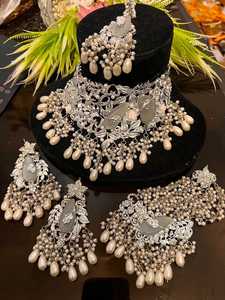 Juego de Joyería de Acero Inoxidable de Alta Calidad con Diseño Personalizado para Mujer, para Bodas y Fiestas, con Collar, Aretes y Anillo - Product Image 4