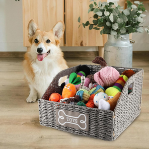Cestas de juguetes de hierba marina hechas a mano al por mayor para organizar juguetes de mascotas, hechas en Vietnam - Product Image 4