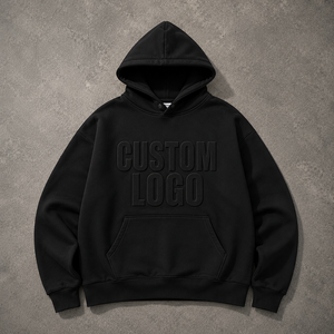 Sudadera con Capucha de Alta Calidad, 100% Algodón, con Relieve, Estilo Urbano Invernal, Logotipo Personalizado, Sudadera Extra Grande de Felpa Francesa - Product Image 3