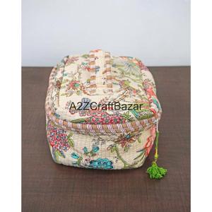 Nouvel Arrivage – Trousse de Toilette et de Maquillage en Coton Pur, Faite Main, Rayée, avec Fermeture Éclair, pour Voyage et Quiltage – Vente en Gros - Product Image 5