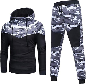 Ensemble de survêtement pour homme, tissu extensible confortable, tenue de sport pour jogging, vêtements de sport confortables pour la salle de sport, survêtements pour homme - Product Image 4