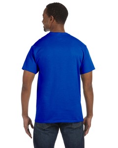 Camiseta de Manga Corta para Hombre, Cuello Redondo, Algodón/Poliéster, Clásica, Tri-Blend, Color Azul, Corte Holgado, Secado Rápido - Product Image 3