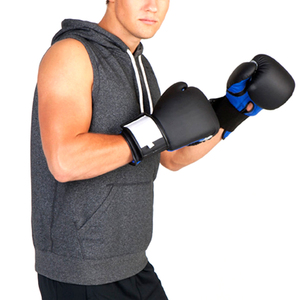 Hoodie de boxe sans manches personnalisé, haut de gamme, pour entraînement professionnel, séchage rapide, écologique, impression de logo personnalisé, pour hommes - Product Image 3