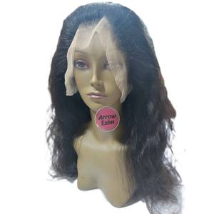 Perruque Lace Front en Cheveux Humains Remy Vierge Indiens Ondulés, Sans Colle, avec Sangles Réglables, Transparente pour la Lace, 12-30 Pouces, Poids 220-250g - Product Image 2