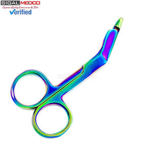 Ciseaux pour infirmières Lister Bandage, 3,5 pouces, manuels, EMT, multicolores, revêtement en titane, acier inoxydable, certifiés CE - Product Image 6