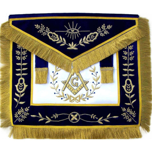 ผ้ากันเปื้อนหนังแท้ Master Mason จัดส่งรวดเร็ว ขอบทอง ซับในกำมะหยี่ เครื่องประดับพิธีกรรมเมสัน MOQ Supply - Product Image 3