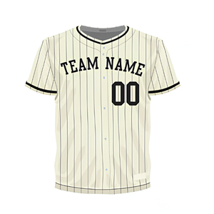 Camiseta Deportiva Personalizada de Béisbol con Rayas, Uniforme de Equipo de Manga Corta para Adultos - Product Image 1