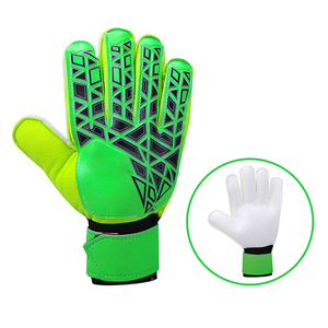 Gants de gardien de but de football personnalisés, en cuir PU, antidérapants, respirants, séchage rapide, sangle de poignet réglable, fermeture auto-agrippante - Product Image 2