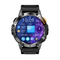 K65 1,43 "Pantalla AMOLED 466*466 BT Llamadas Múltiples modos deportivos 530mAh Batería grande FitCloudPro APP Reloj inteligente con linterna