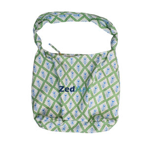 Sac fourre-tout en lin doux imprimé avec motif personnalisé, écologique, couleur personnalisée, design tendance à bandoulière pour le shopping quotidien - Product Image 3