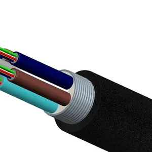 Kabel udara benang aramid Grip Adss Cable12 24 48 96Fo Span 100 kabel serat optik aramid terlaris