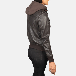 Fiy Humble Sportwear 2026 New Design Faux Leather <b>Women's</b> High Quality Breathable Woven Winter Moto Biker Windproof <b>Jacket</b> - Product Image 2