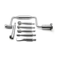 Attelle orthopédique manuelle Hudson, ensemble de 7 pièces en acier inoxydable, instruments médicaux pour usage hospitalier, attelle manuelle Hudson