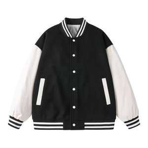 Premium Quality Women Varsity Jacket 100% Cotton Material Lightweight Single <b>Button</b> Closure Custom Made Logo Printing - Product Image 3