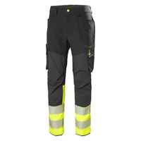Pantalon de travail réfléchissant 100 % coton pour hommes, orange, style cargo, pour la construction et l'exploitation minière