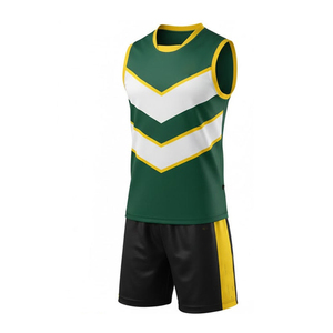 Ensemble de maillots de basket Eagles pour hommes, sans manches, col en V, sublimé, anti-humidité, uniforme sportif, impression dégradée - Product Image 5