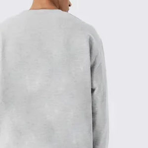 Sweat-shirts à capuche personnalisés avec logo frontal pour hommes - Conception 2-en-1 en tissu respirant polyester/coton, coupe ample - Product Image 6