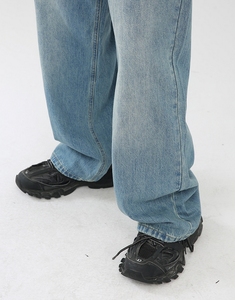 กางเกงยีนส์เดนิมแฟชั่นผู้ชายผ้าฝ้ายแท้ 100% ทรงตรงขากว้าง ไซส์พลัส ทรงหลวม สั่งตัดได้ - Product Image 6