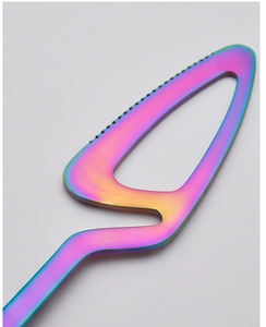 Ensemble de couverts en métal plaqué arc-en-ciel avec couteau, fourchette et cuillères, style glamour, résistant à la rouille, pour les fêtes - Product Image 4