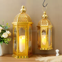 Lanternes à bougies marocaines en métal suspendues, faites à la main, écologiques, décoration de Noël pour la maison, utilisation portable en intérieur
