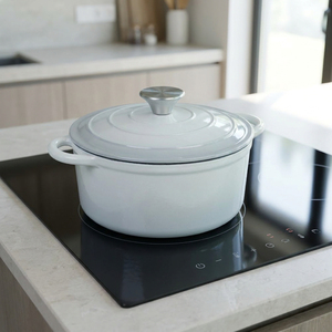 Family Size Dutch Oven <b>Pot</b> With Heavy Duty Enameled Cast Iron Body Excellent Heat Distribution Scratch Resistant - Product Image 4