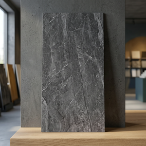 Carreaux de porcelaine effet marbre brillant, aspect marbre poli, bleu et blanc Carrara, 120x60, carreaux de sol en vinyle 60x60 - Product Image 4