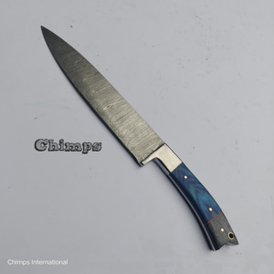 Cuchillo de Chef Tradicional Japonés de Lujo Ecológico con Hoja de Acero Inoxidable de 67 Capas, Mango de Madera Pakka y Funda de Cuero - Product Image 6