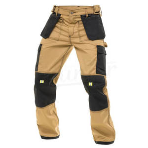 Men High Visibility <b>Straight</b> Mid Waist Workwear <b>Trousers</b> Reflective Safety Pants <b>Cargo</b> Utility Custom Logo Industrial Use - Product Image 5