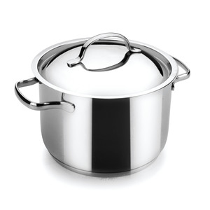 Pentola per zuppa in acciaio inossidabile con coperchio da 4 quarti per cucinare e bollire a fuoco lento - Product Image 1