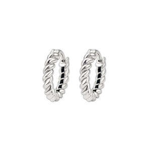 ELEGANT 925 STERLING SILVER PLATED HOOP <b>EARRINGS</b> FOR WOMEN BOHEMIAN FASHION JEWELRY PERFECT ANNIVERSARY GIFT LIGHTWEIGHT STYLE - Product Image 2