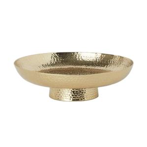 Tazón Decorativo de Acero Inoxidable Martillado con Recubrimiento PVD Dorado Brillante, Tazón de Servir de Lujo para Mesa de Comedor, Decoración del Hogar - Product Image 1