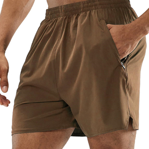 Shorts de basketball pour homme à séchage rapide avec logo frontal, taille élastique, cordon de serrage, poche zippée, pour la course, le fitness et la gym - Product Image 4