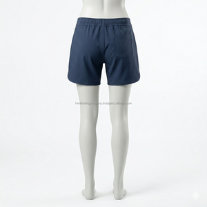 Shorts de bain pour femmes à marque privée, extensibles dans 4 directions, respirants, séchage rapide, légers, avec cordon de serrage, décontractés, pour les vacances à la plage, OEM - Product Image 6