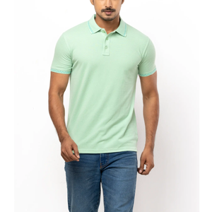 Polo de Golf para Hombre de Alta Calidad con Diseño Personalizado, Uniforme de Color Sólido en Oferta con Logotipo Personalizado en Tejido de Punto - Product Image 1