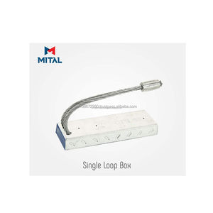 Fixateur de bardage architectural avec boucle en câble d'acier allié pour une assemblage sans joint dans les murs en béton préfabriqués - Product Image 2